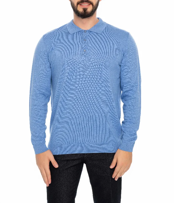 Men's festival knit-AUBURN POLO SWEATER