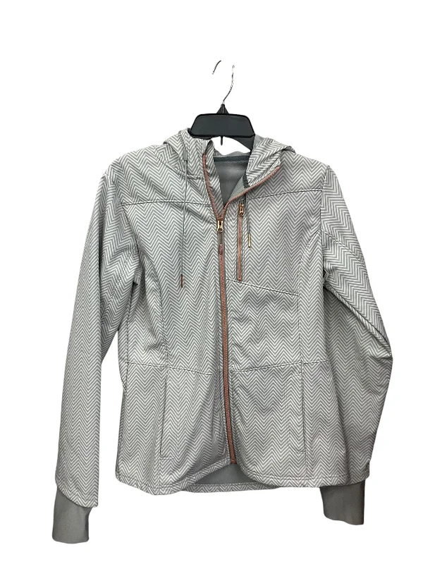 Men's summer field jacket-Jacket Windbreaker By Mondetta In Grey White, Size: M