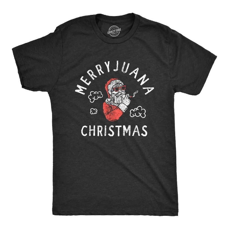 Men's quick-dry workout t-shirt-Merryjuana Christmas Men's T Shirt