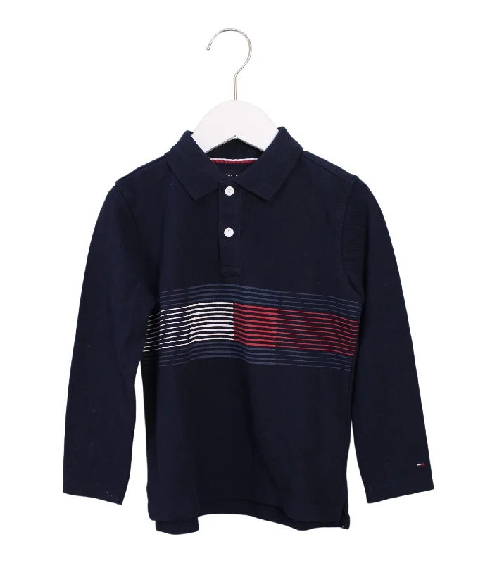 Men's summer casual wear polo shirt-Tommy Hilfiger Long Sleeve Polo 5T