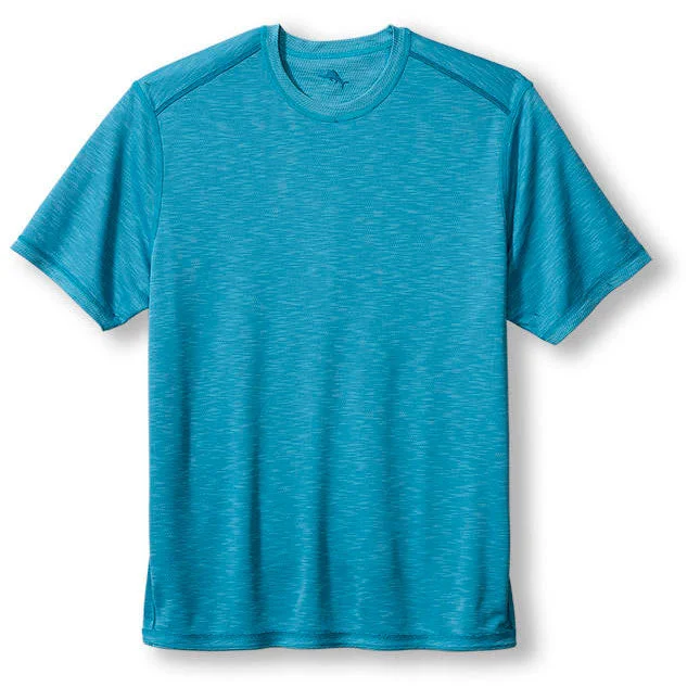 Men's sustainable workout t-shirt-Tommy Bahama IslandZone Flip Sky T-Shirt - Teal Bay