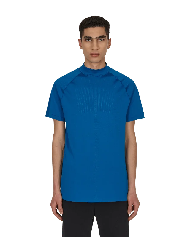 Men's fashionable active t-shirt-MMW Yoga Top Blue Jay