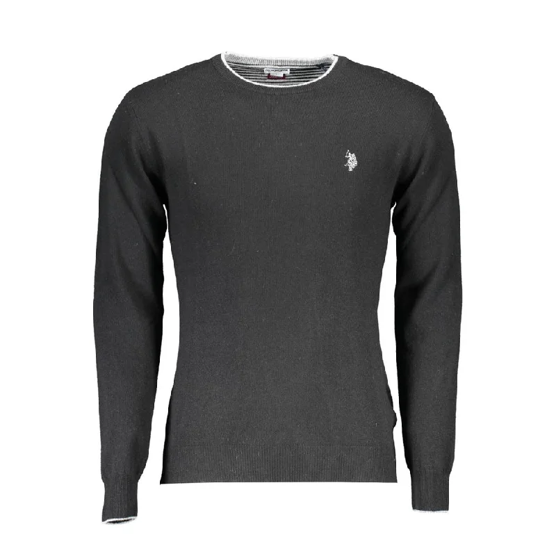 Men's moisture-wicking sweater-U.S. POLO ASSN. Elegant Slim Fit Crew Neck Men's Sweater