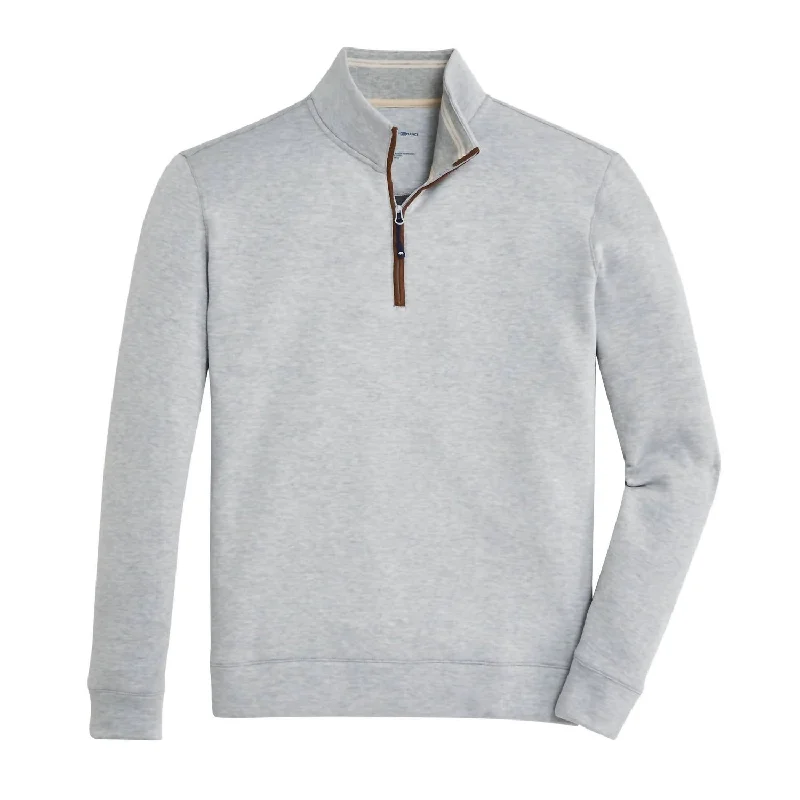 Men's lightweight knitwear-Men's Frost Fleece Pullover Sweatshirt In Harbor Mist