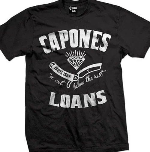 Men's organic workout t-shirt-Capones Loans Men's T-Shirt