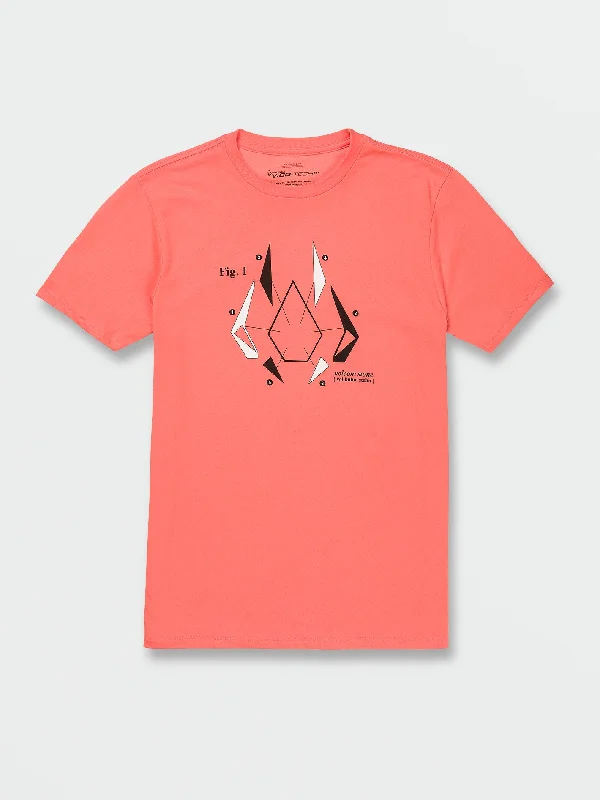 Men's versatile gym t-shirt-Figure One Tech Short Sleeve Tee - Living Coral