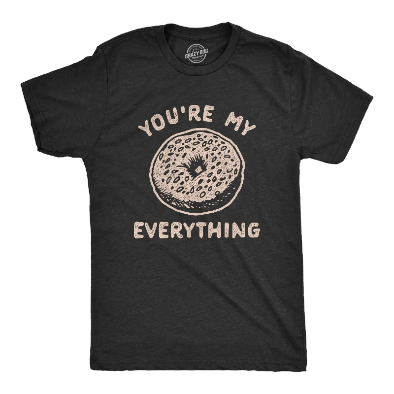 Men's high-stretch workout t-shirt-You're My Everything Bagel Men's T Shirt