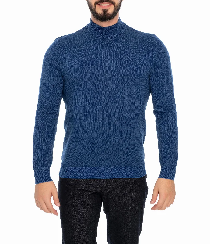 Men's versatile sweater-ATLANTIS MOCK TURTLENECK SWEATER