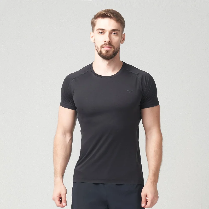 Men's summer gym t-shirt-LAB360° Active Tee - Black