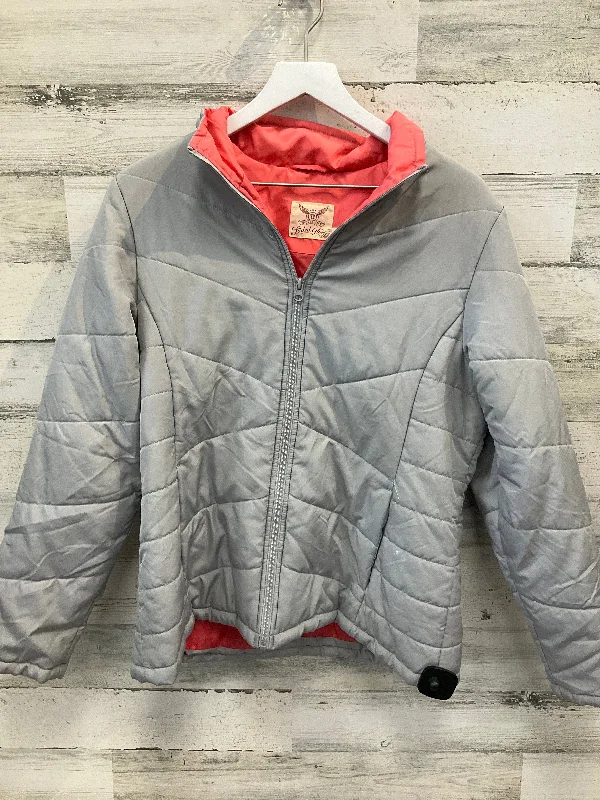 Men's high-stretch windbreaker-Jacket Puffer & Quilted By Faded Glory In Grey, Size: L