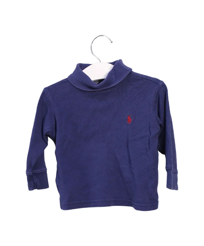 Men's modern casual polo shirt-Polo Ralph Lauren Long Sleeve Top 9M