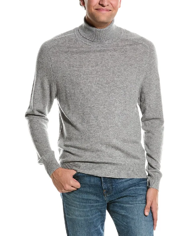 Men's camping knit-Kier+J Turtleneck Wool & Cashmere-Blend Sweater