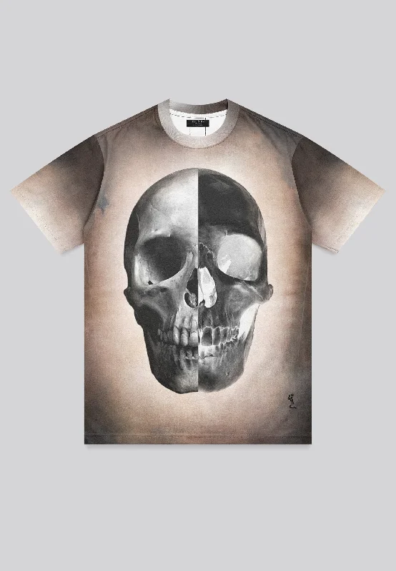 Men's gym-ready t-shirt-CLOUDY SKULL T-SHIRT CARDINAL