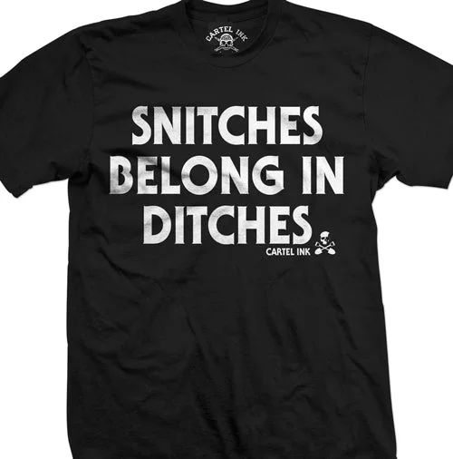 Men's ultra-lightweight workout t-shirt-Snitches Belong in Ditches Men's T-Shirt