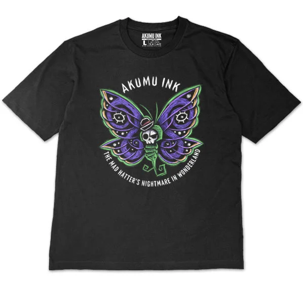 Men's relaxed fit dress shirt-Butterfly in Wonderland Oversized Unisex Tshirt