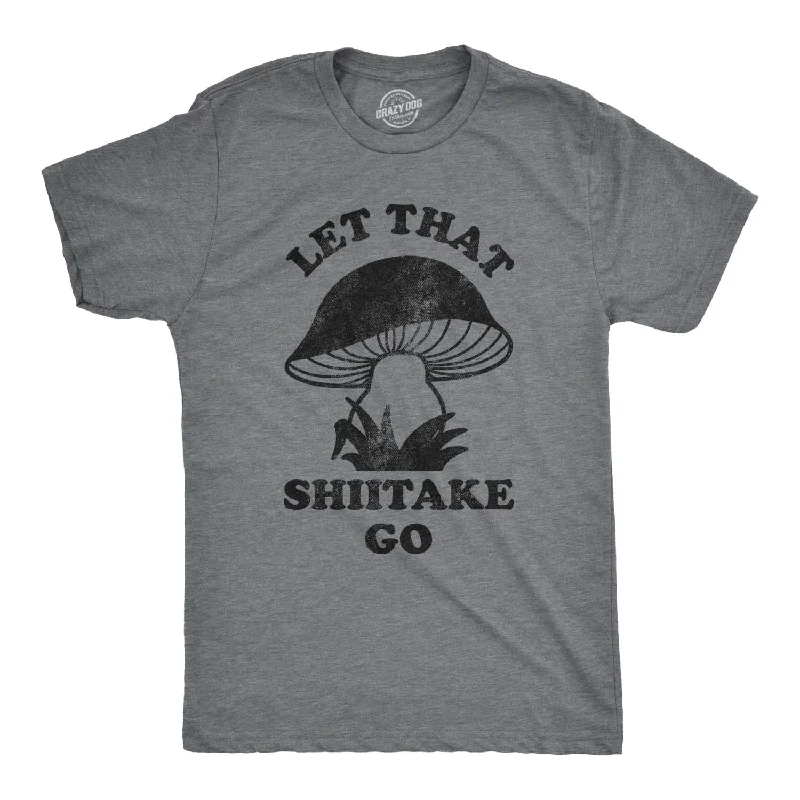 Men's modern athletic t-shirt-Let That Shiitake Go Men's T Shirt