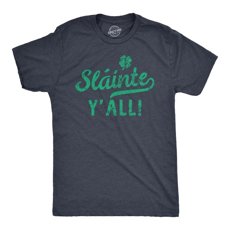 Men's modern athletic t-shirt-Slainte Yall Men's T Shirt