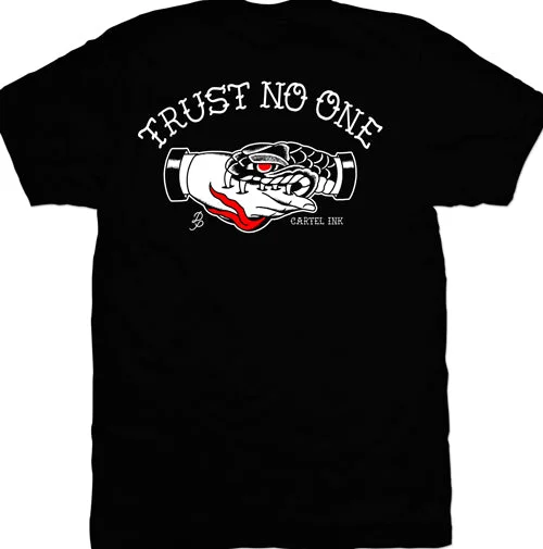 Men's summer gym t-shirt-Trust No One Men's T-Shirt