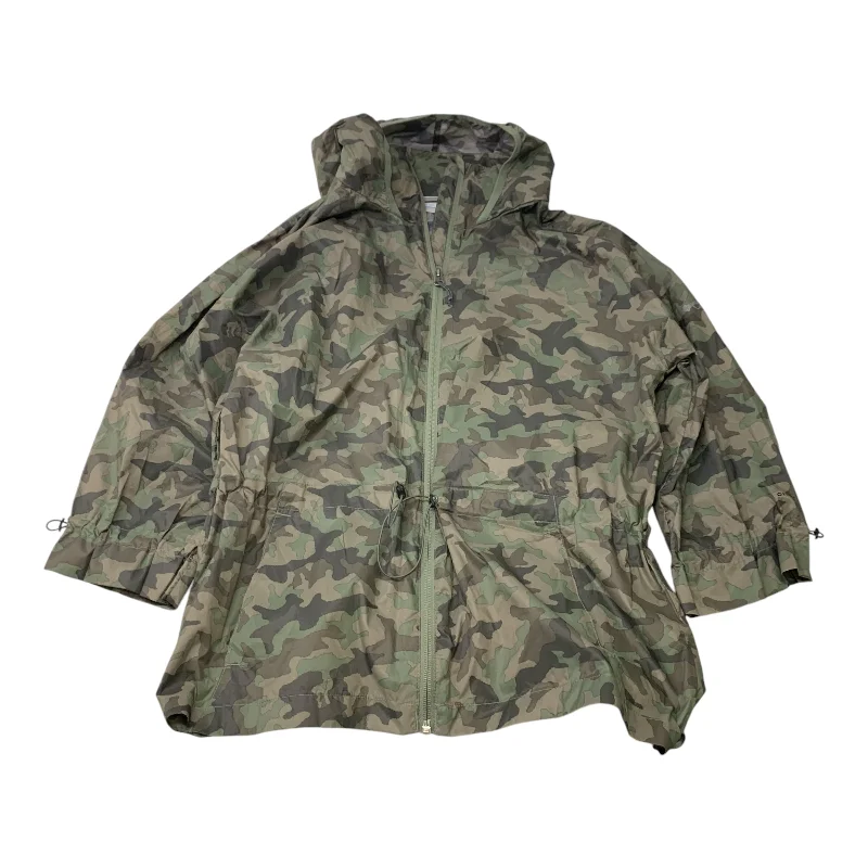 Men's adventure-ready performance jacket-Jacket Windbreaker By Columbia In Camouflage Print, Size: M