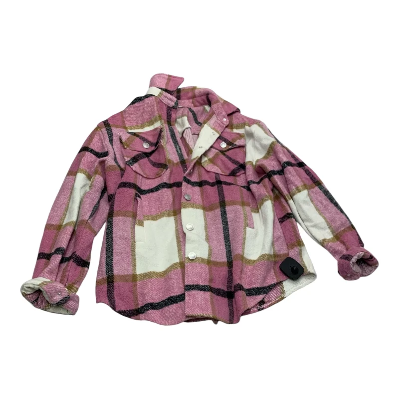 Men's eco-friendly outdoor jacket-Jacket Shirt By Clothes Mentor In Plaid Pattern, Size: Xs