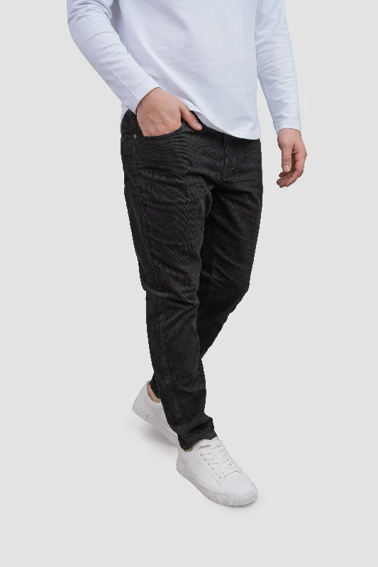 Men's summer gym pants-Stretch Cord 5 Pocket Pants Graphite