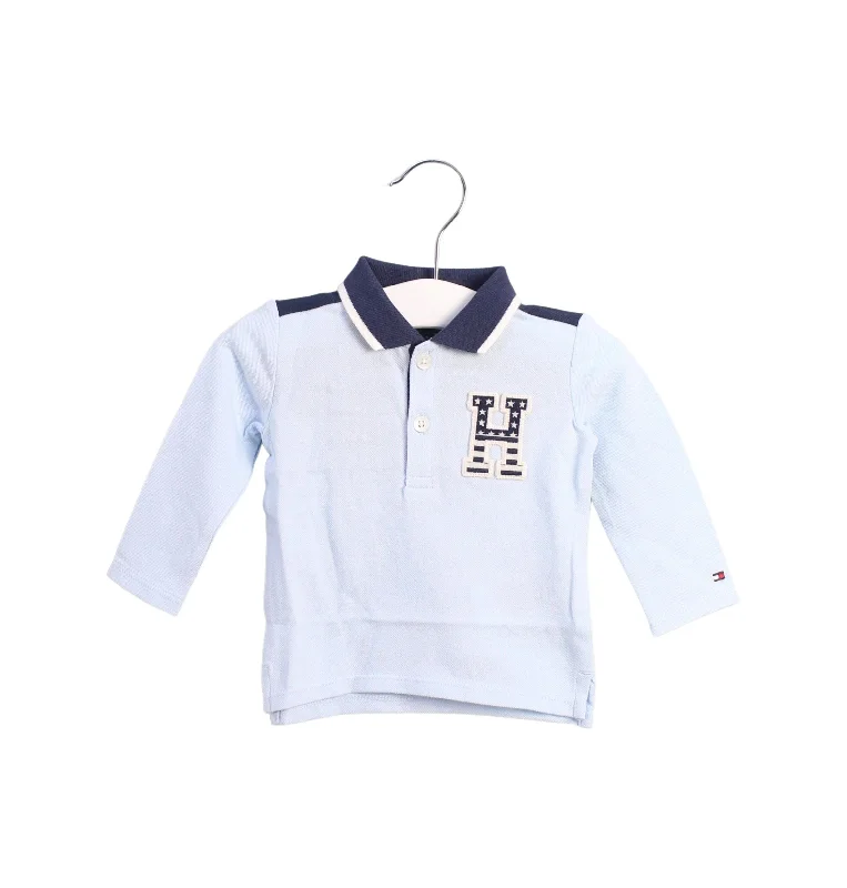 Men's gym-ready travel polo shirt-Tommy Hilfiger Long Sleeve Polo 0-3M