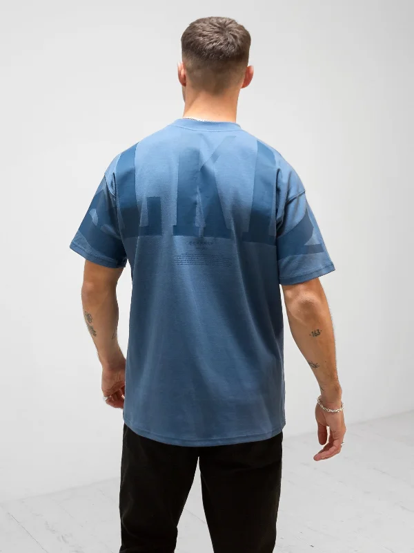 Men's lightweight gym t-shirt-BLKLY Relaxed T-Shirt - Blue