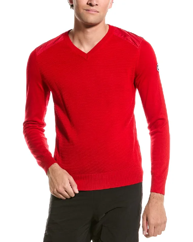 Men's insulated sweater-Canada Goose Mcleod Wool V-Neck Sweater