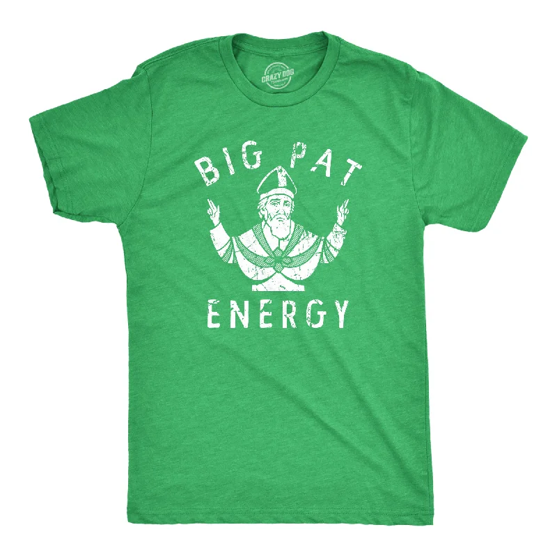 Men's modern athletic t-shirt-Big Pat Energy Men's T Shirt