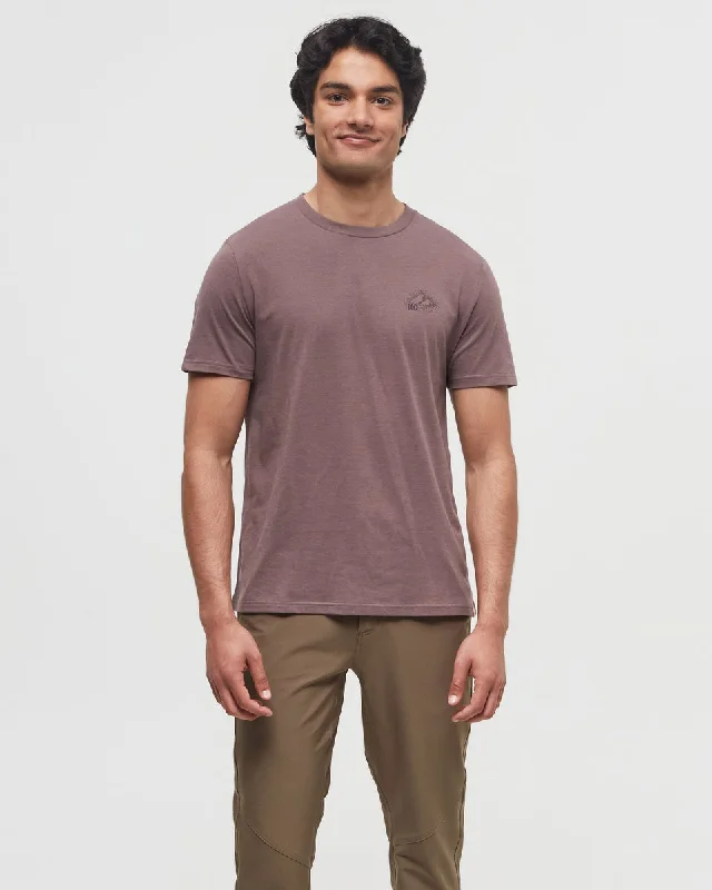 Men's eco-conscious workout t-shirt-Mountain Crest T-Shirt