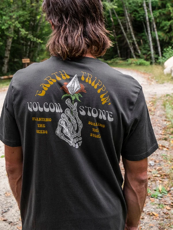 Men's summer gym t-shirt-Stone Stoker Farm to Yarn Short Sleeve Tee - Stealth