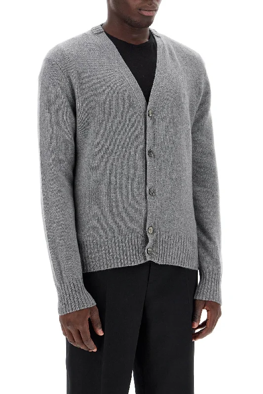 Men's party knit-Ami Alexandre Matiussi Cashmere Cardigan For