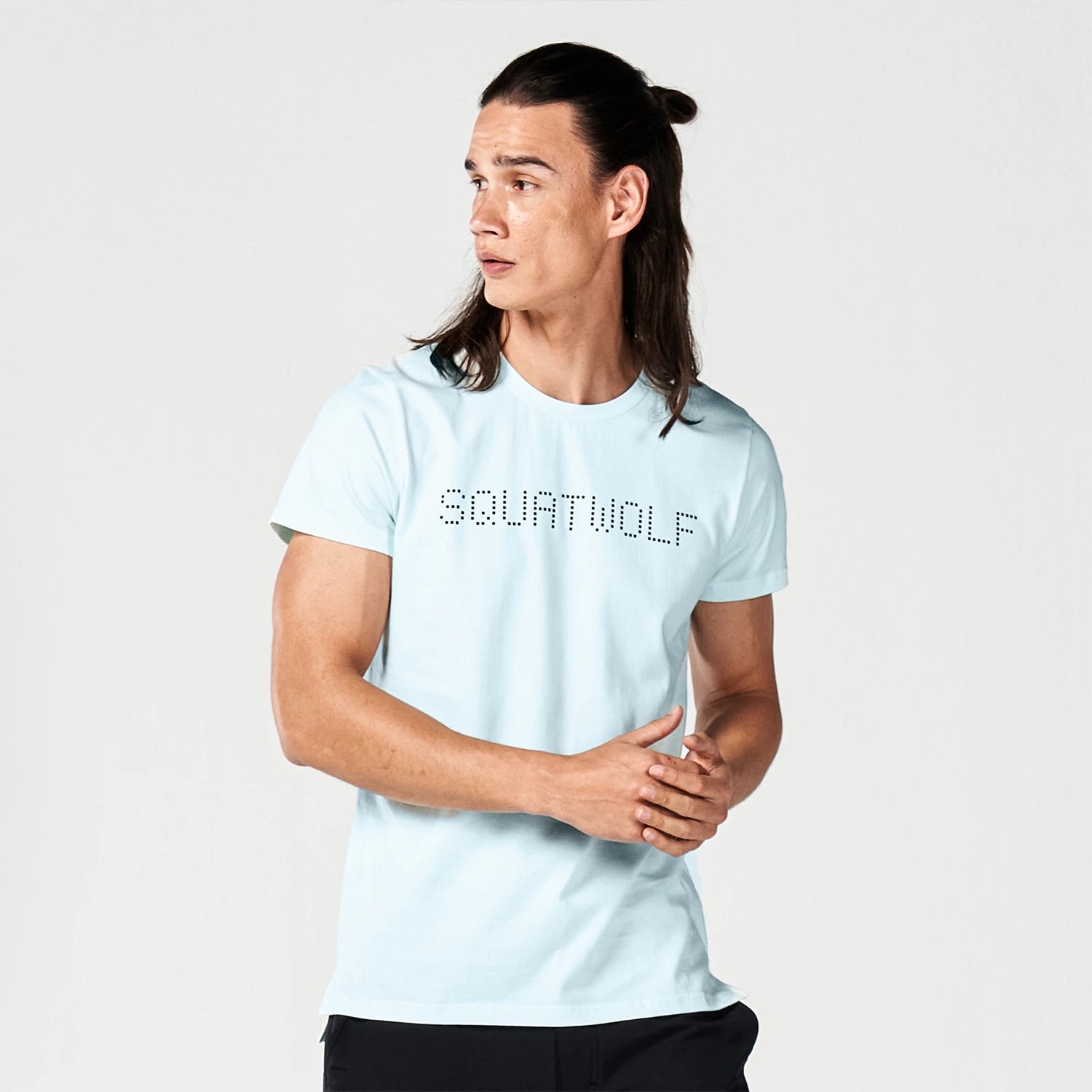 Men's fashionable active t-shirt-Code Cyber Muscle Tee - Skylight