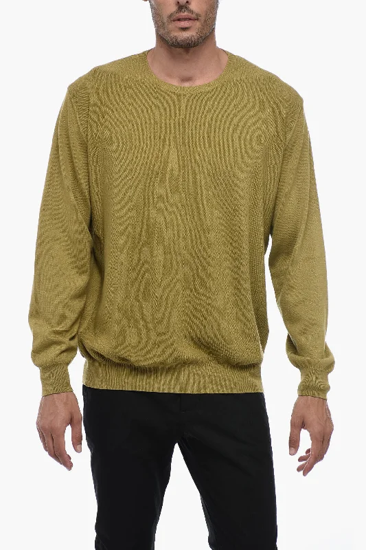 Men's active sweatshirt-Corneliani CC Crewneck Cotton Pullover