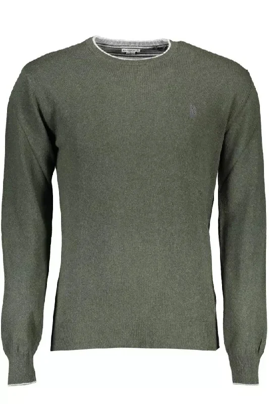 Men's durable sweater-U.S. POLO ASSN. Elegant  Slim Sweater with Logo Men's Accent