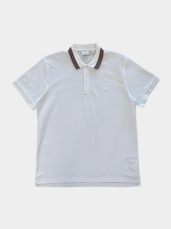 Men's active casual t-shirt-White Polo