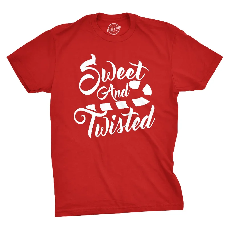 Men's modern athletic t-shirt-Sweet And Twisted Men's T Shirt