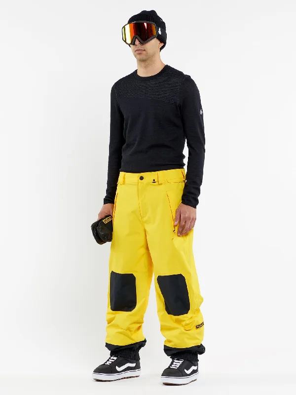 Men's tech-inspired casual pants-Mens Longo Gore-Tex Pants - Bright Yellow