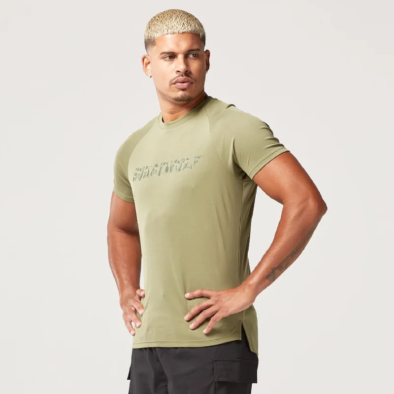 Men's versatile gym t-shirt-Code Muscle Tee - Deep Lichen Green