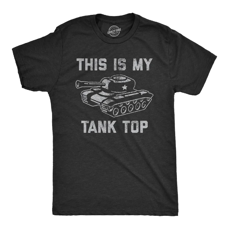 Men's workout-ready t-shirt-This Is My Tank Top Men's T Shirt