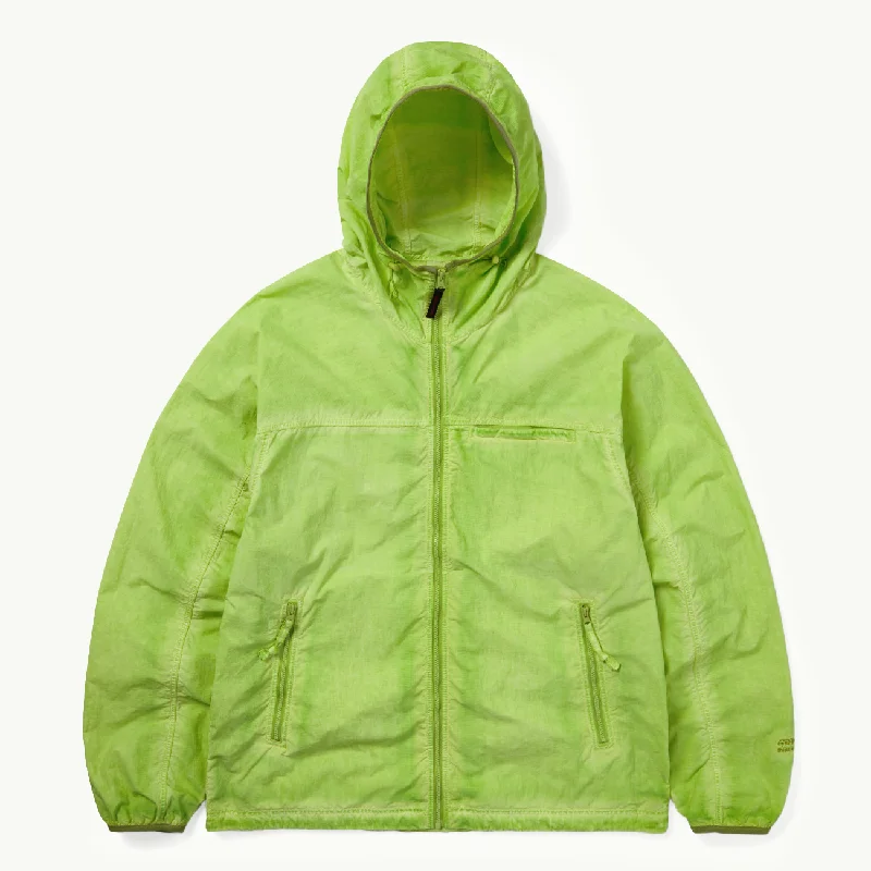 Men's gym-ready jacket-this is never that x Gramicci Overdyed Light Jacket - Light Green