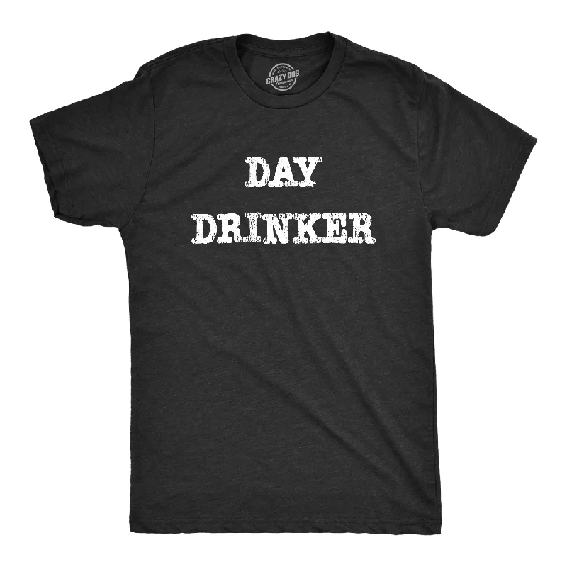 Men's breathable workout wear t-shirt-Day Drinker Men's T Shirt