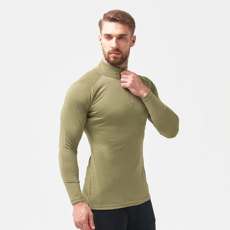 Men's premium athletic t-shirt-Code Urban Running Top - Deep Lichen Green