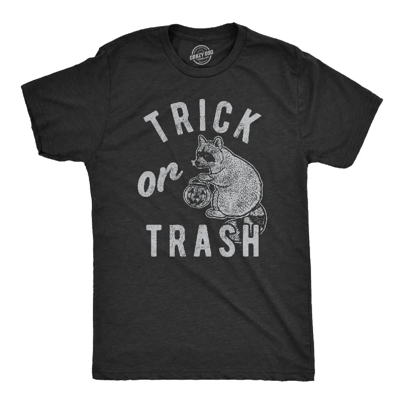 Men's weatherproof workout t-shirt-Trick Or Trash Men's T Shirt