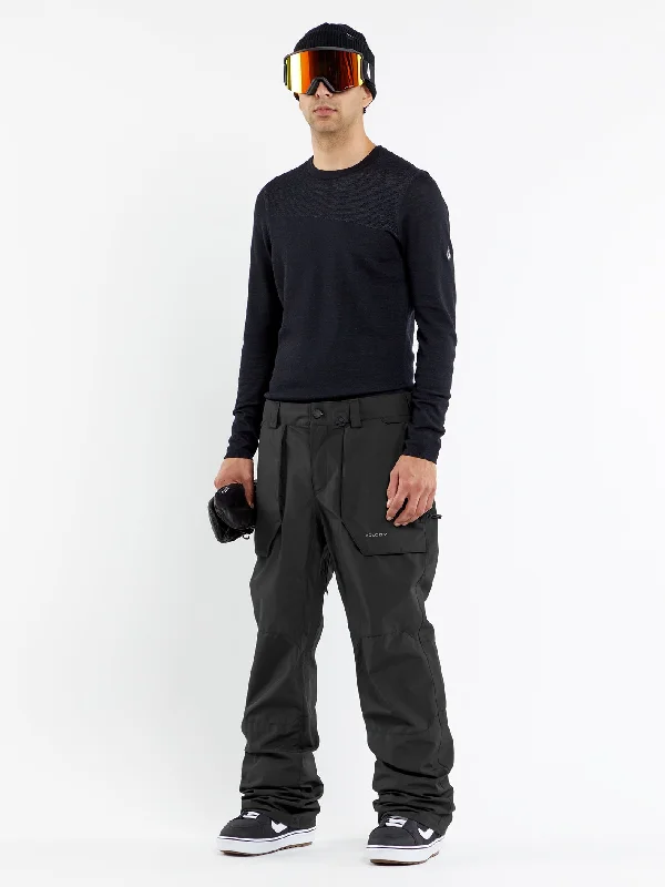 Men's summer office pants-Mens Roan Pants - Black