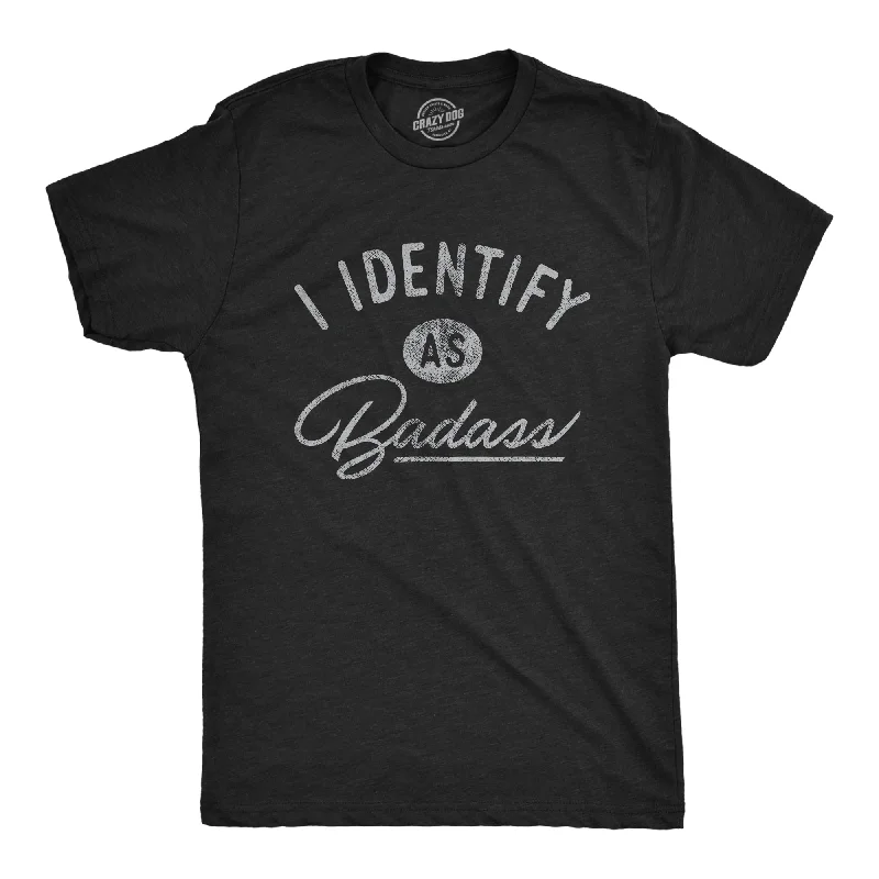 Men's premium athletic t-shirt-I Identify As A Badass Men's T Shirt