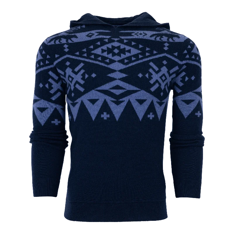 Men's adventure knit-Nordic Fair Isle Sweater Hoodie