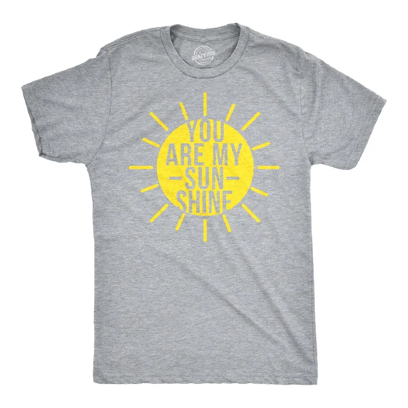 Men's breathable workout wear t-shirt-You Are My Sunshine Men's T Shirt