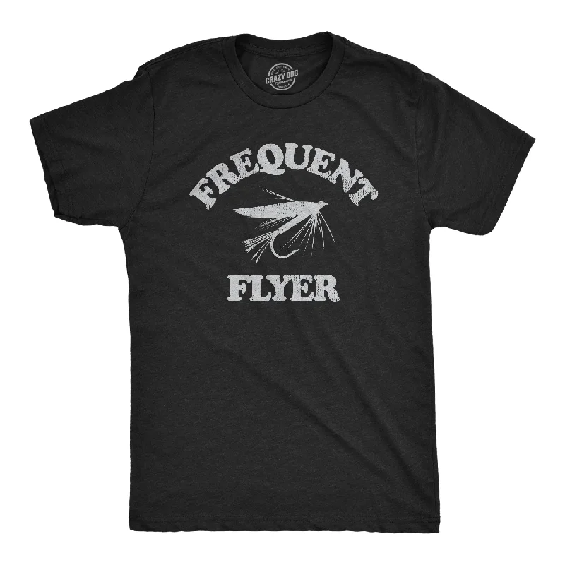 Men's high-stretch workout t-shirt-Frequent Flyer Men's T Shirt