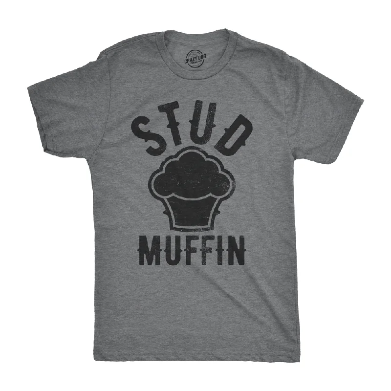 Men's breathable activewear t-shirt-Stud Muffin Men's T Shirt